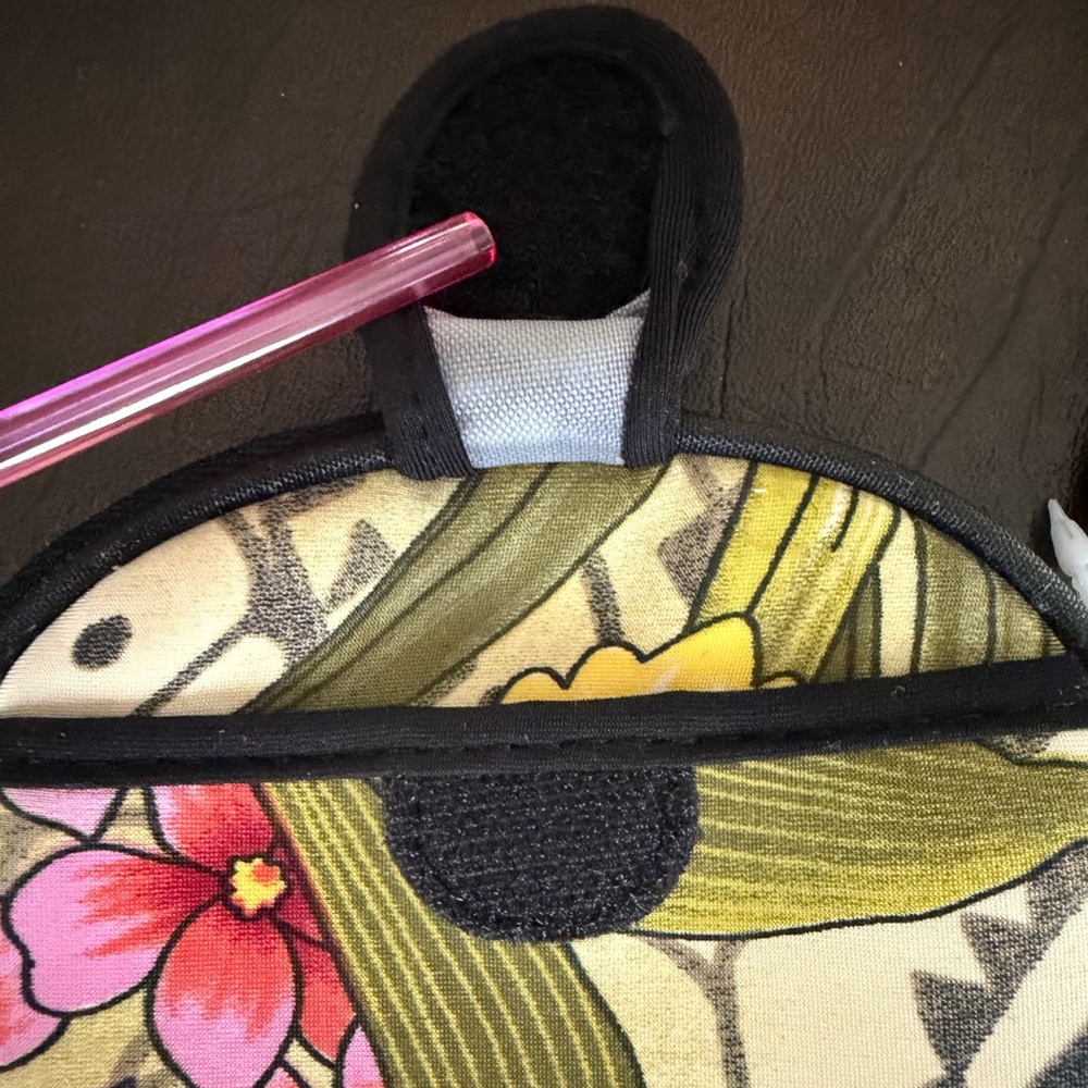 BEACH 🌊 Handbags Neoprene "Scuba" Hand Bag – Vibrant Hawaii Palms Flowers - Picture 6 of 9